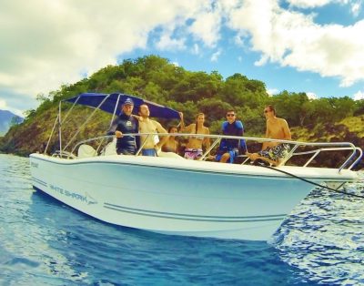 Bateau pour les Saintes/ La réserve Cousteau